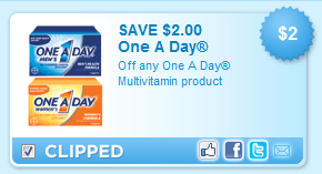 One A Day Vitamin Coupon One A Day Vitamin Coupon