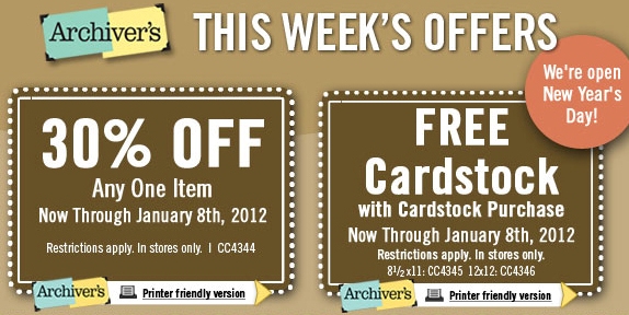Archivers January Coupon