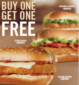 Burger King Free Chicken Sandwich
