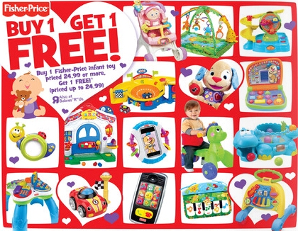 B1G1 FREE Fisher Price Toys
