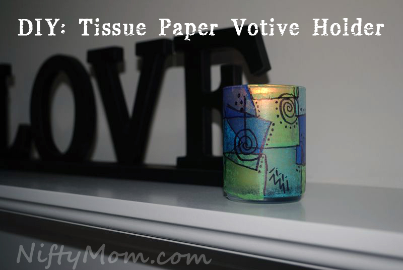Tissue Paper Votive Holder
