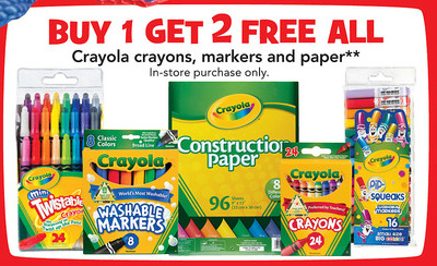 Free Crayola Products at Toys R Us