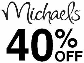 Michaels – 40% off 1 Item {Coupon}