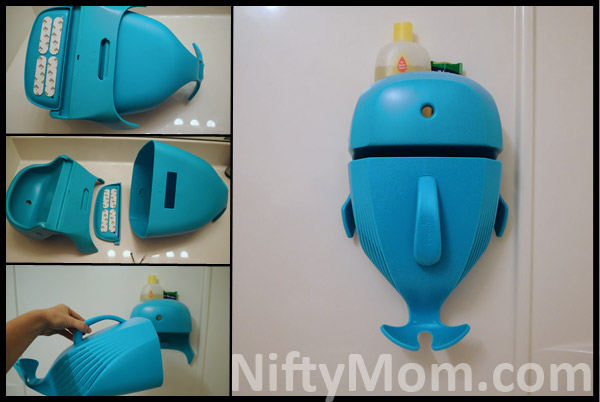 Boon Whale Pod Drain and Storage Bath Toy Scoop Review Nifty Mom