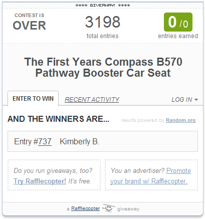First Years Booster Car Seat Winner