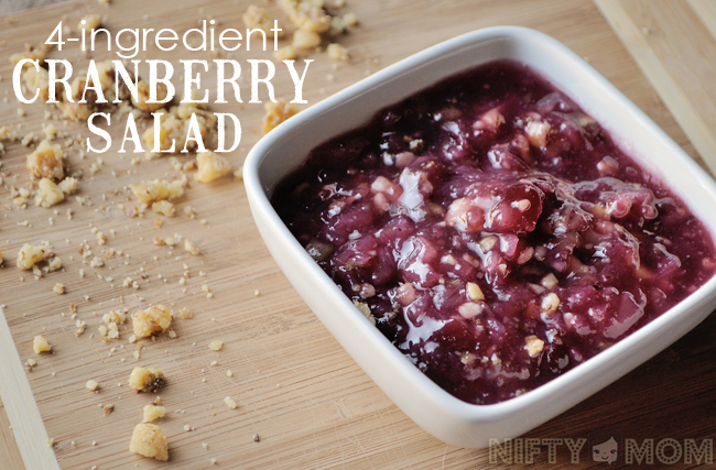 4 Ingredient Cranberry Salad