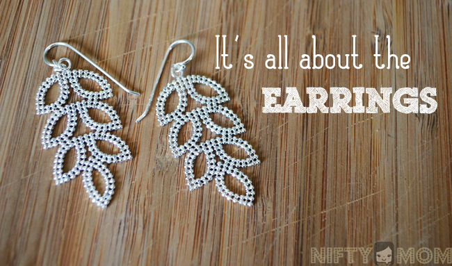 It's All About the Earrings with Blue Nile Leaf Chandelier Earrings