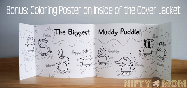 Peppa Pig and the Muddy Puddles Coloring Poster