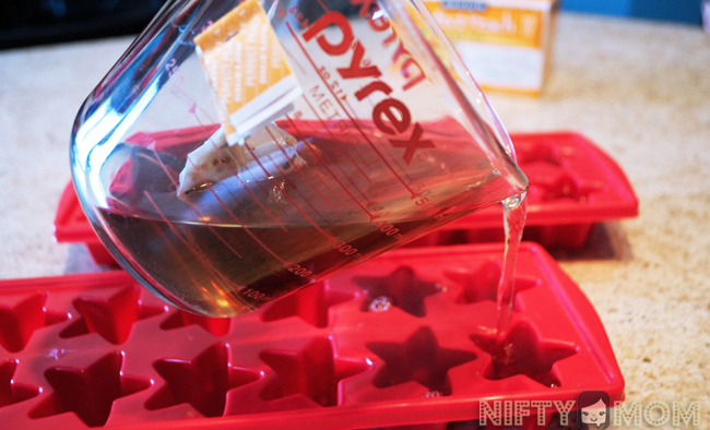 Use Fruit Herbal Tea to Make Ice Cubes for Drinks on Hot Days