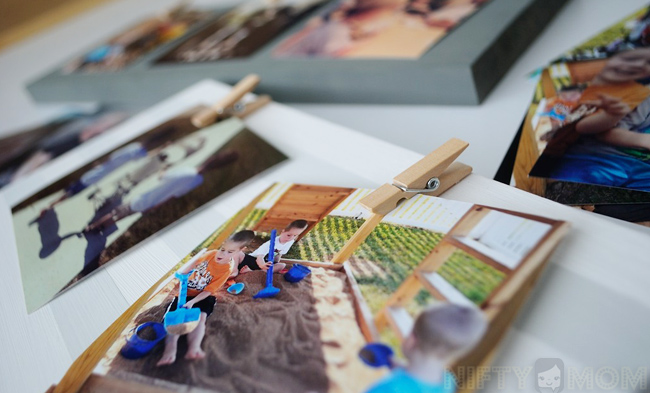 DIY Photo Display with Mini Clothes Pins #WalgreensApp #cbias #shop