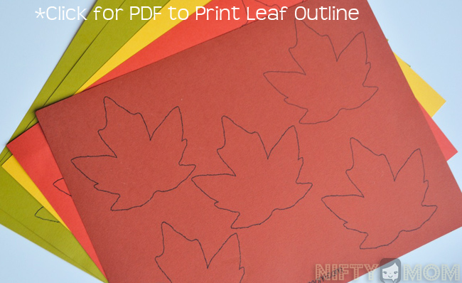 Leaf Outline PDF Printable