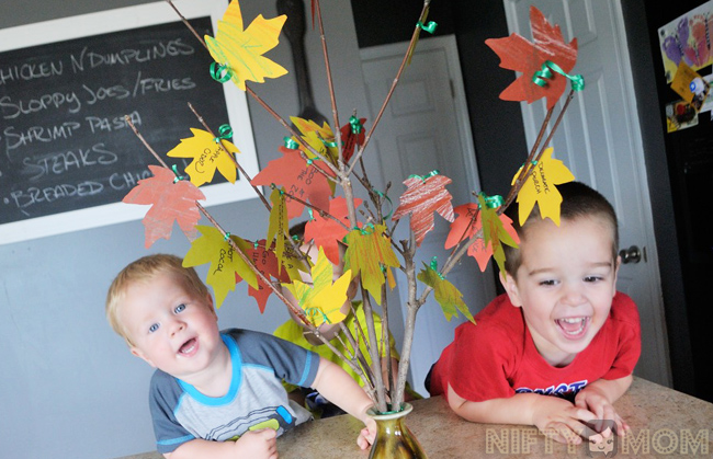 Fall Bucket List Tree with Kids