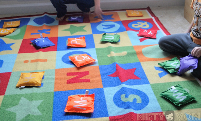 Alphabet Bean Bag Activity