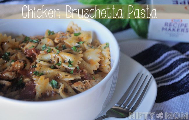 Easy Chicken Bruschetta Pasta Recipe