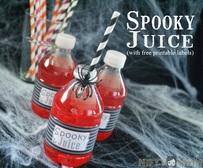Spooky Juice Free Printable Labels #SpookyCelebration #Shop
