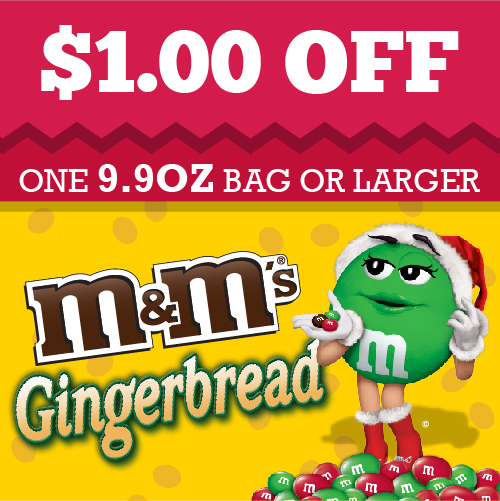 Gingerbread M&M's Coupon #HolidayMM