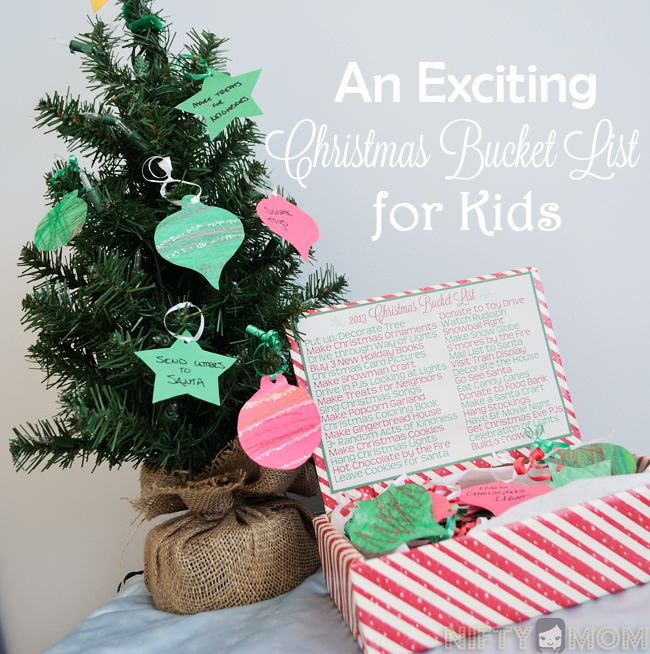Christmas Bucket List Ideas for Kids with Printables