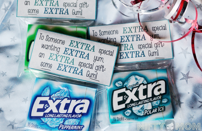 Extra Gum Packages with Printable Label #GiveExtraGum