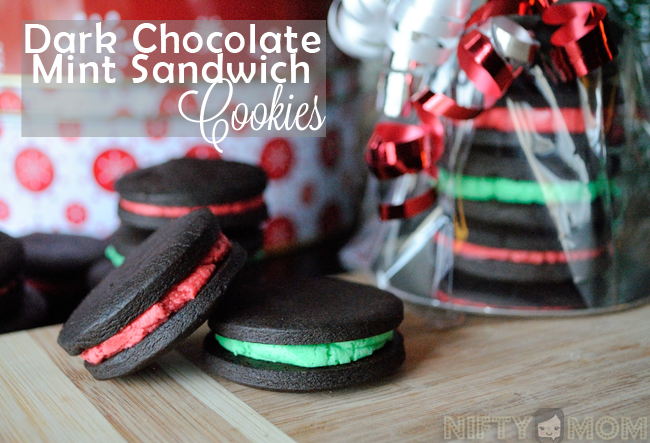 Dark Chocolate Mint Sandwich Cookies Recipe