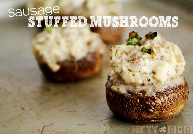 Sausage & Cream Cheese Stuffed Mushrooms Recipe