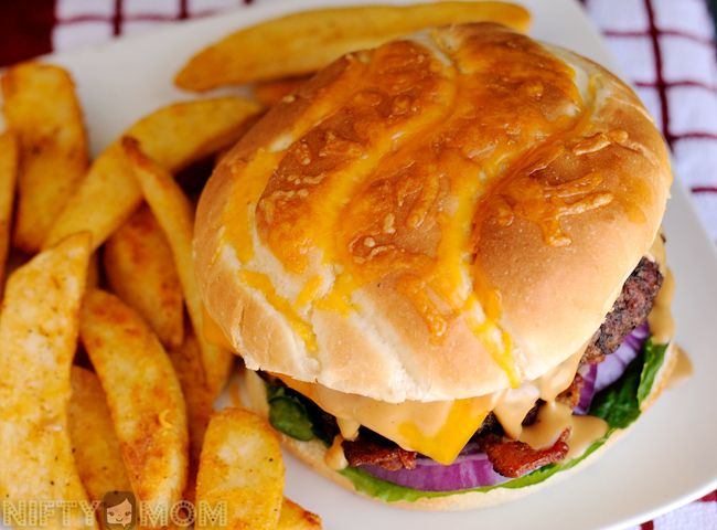 Cheese Topped Peanut Butter Cheeseburger Bun #SayCheeseburger #shop