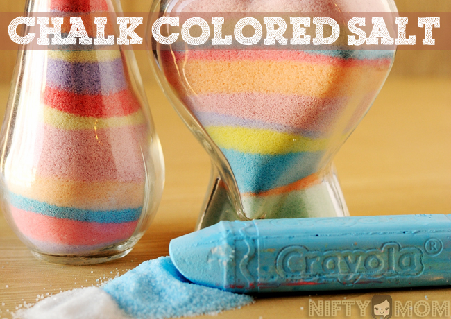 Chalk Colored Salt for Faux Colored Sand