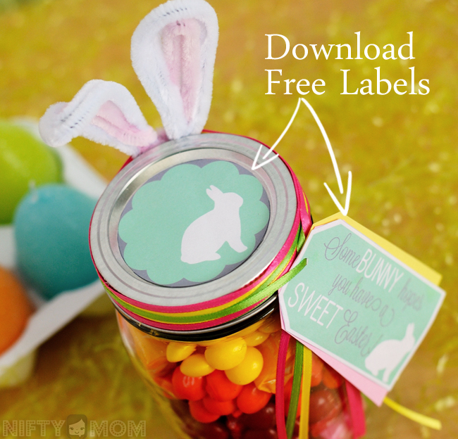 Download Free Labels for Mason Jar Easter Gift #VIPFruitFlavors