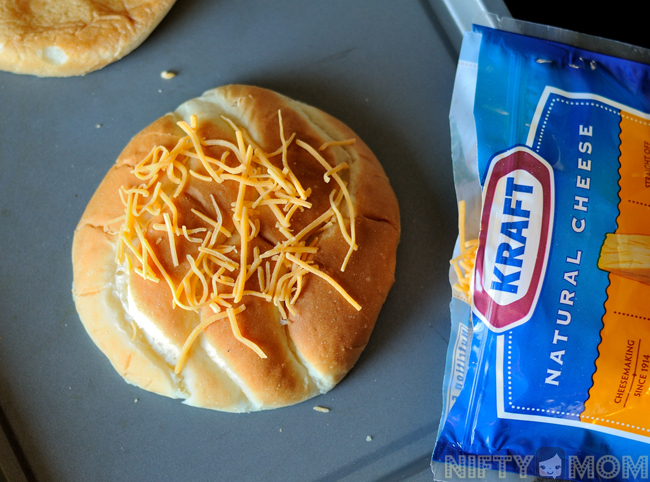 Top a Burger Bun with Shredded Cheese #SayCheeseburger #shop