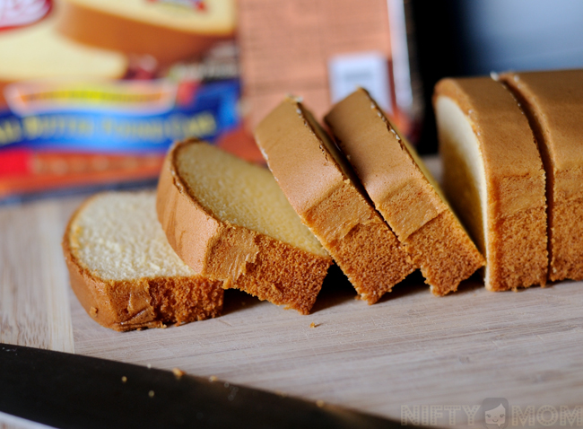 Sliced Sara Lee Pound Cake