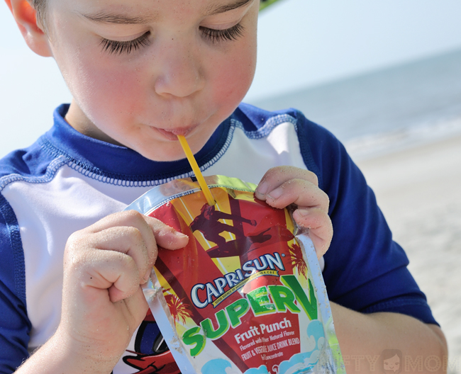 Keeping Cool at the Beach with Capri Sun #CapriSunMomFactor