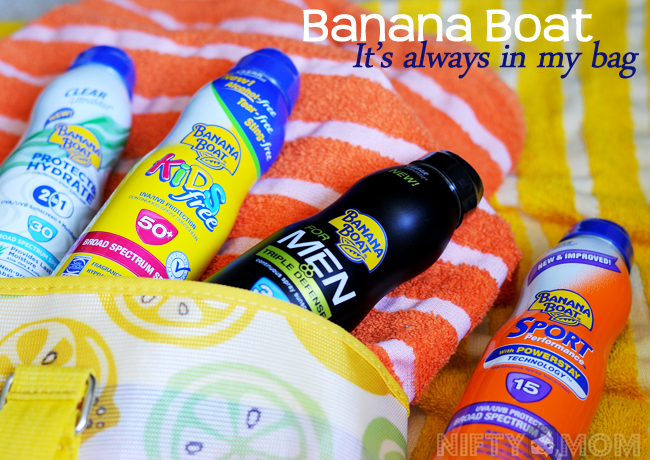 Banana Boat – It's Always in My Bag – Nifty Mom