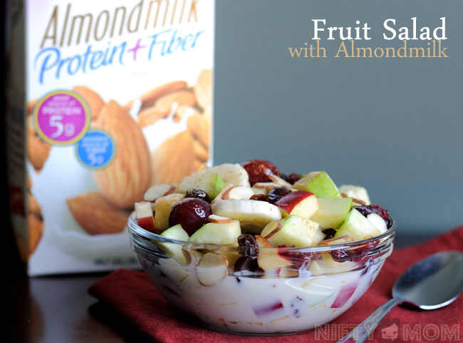 Fruit Salad with Silk Protein+Fiber Almondmilk