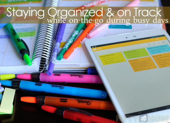 Staying Organized on Busy Days #TabletTrio #shop