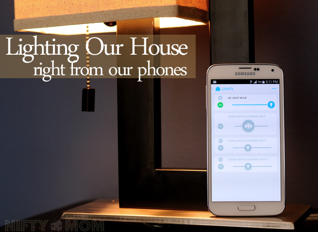 Lighting Our House Right from our Phones #GELink #shop