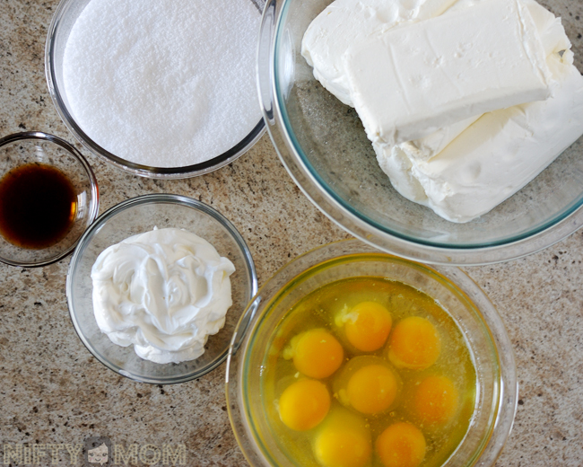 Mini Cheesecake Filling Ingredients