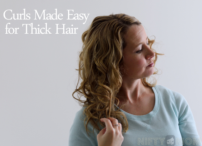 Curls Made Easy for Thick Hair #HeartMyHair #ad