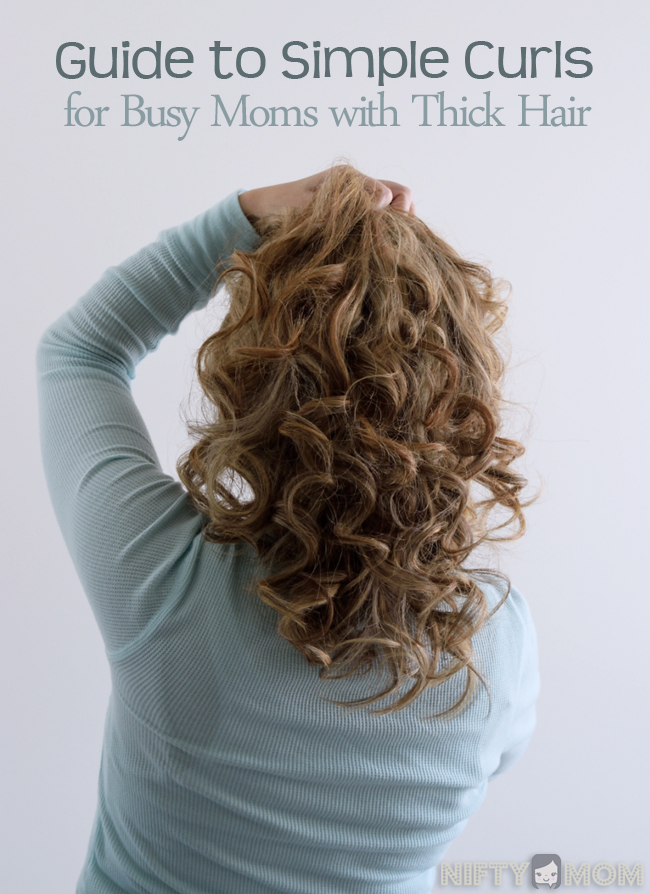 Guide to Simple Curls for Busy Moms with Thick Hair #HeartMyHair #ad
