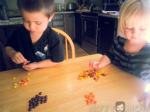 Sorting Ingredients for Scarecrow Crunch