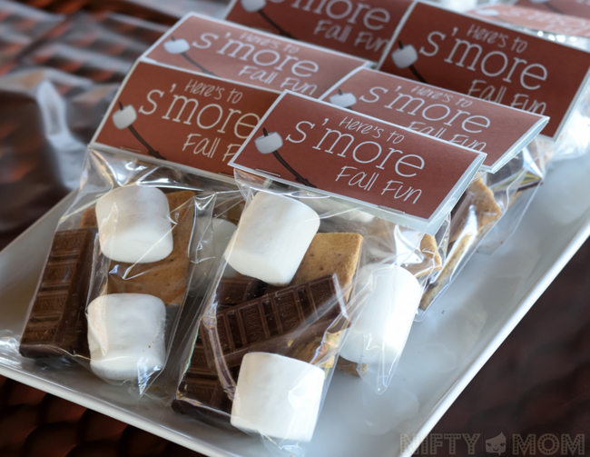 Fall S'mores Party Treat Bags