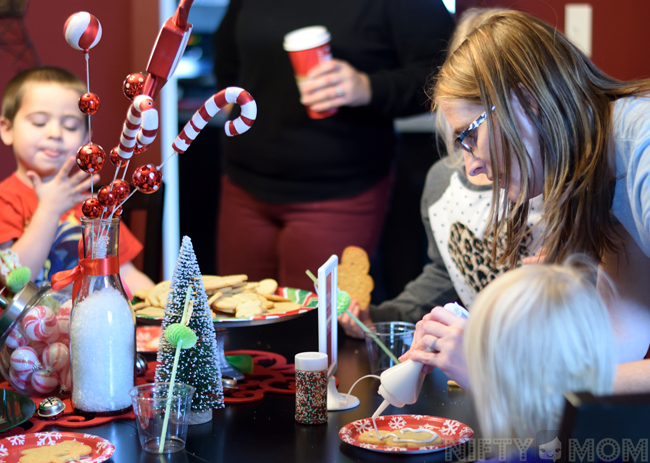 Cookie Decorating at the Kids Table