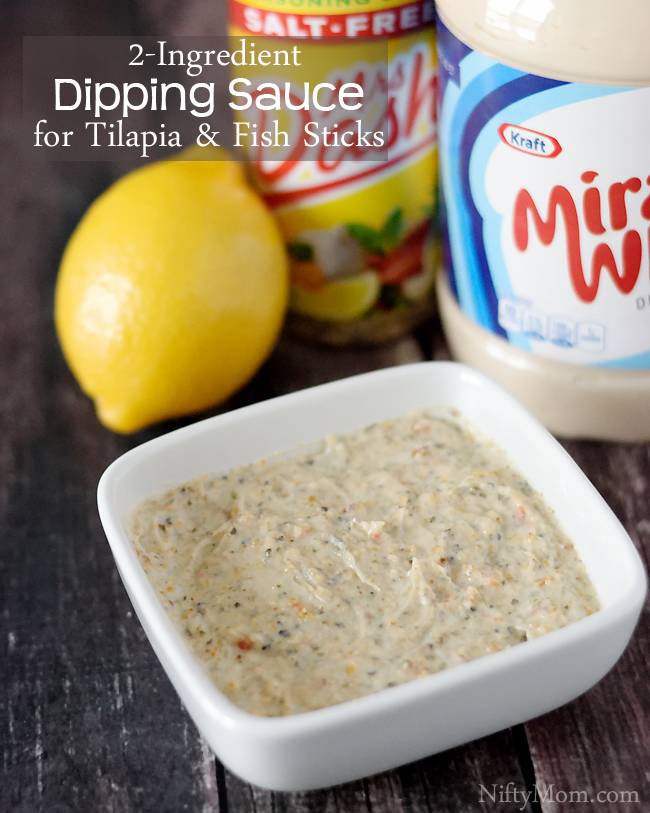 2 Ingredient Dipping Sauce for Fish Sticks & Tilapia