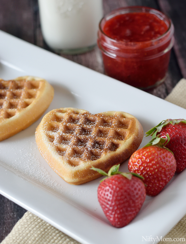 Heart Shaped Waffles