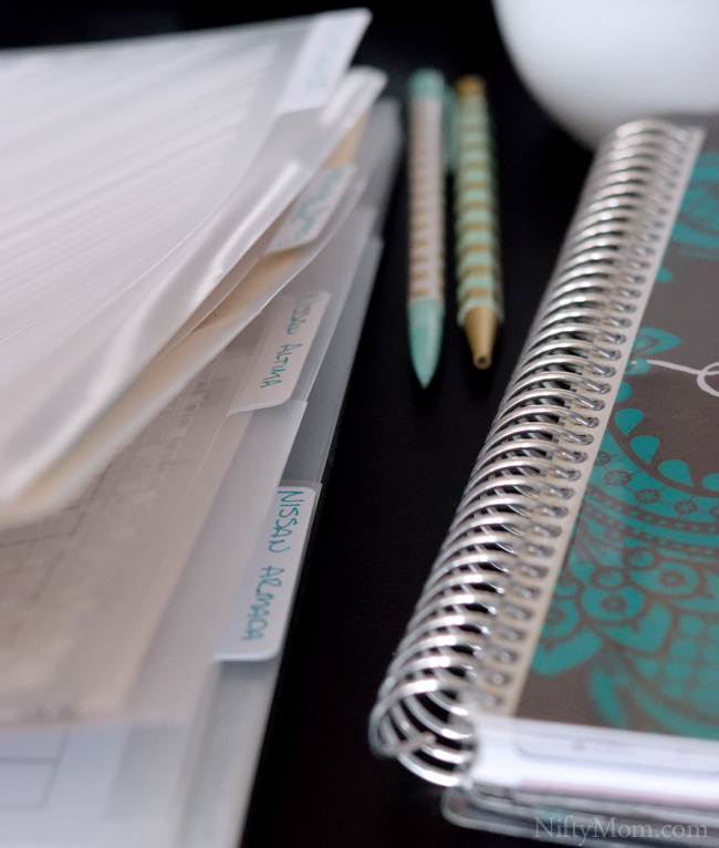 Vehicle Documents Binder Organization Free Printables 