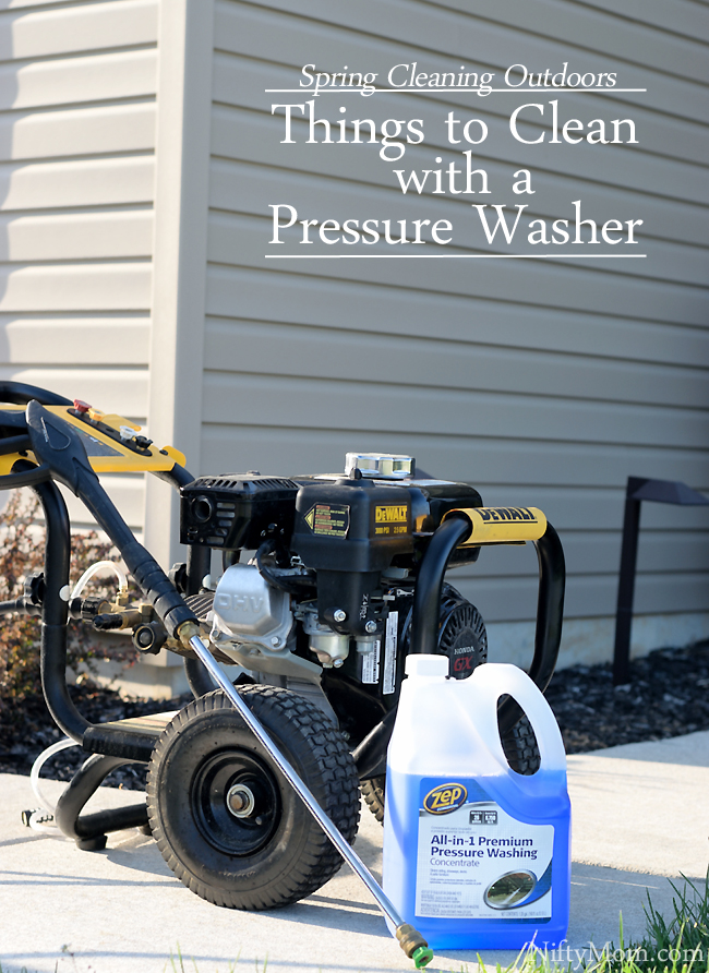 Spring Cleaning Outdoors - Things to Clean with a Pressure Washer #ZepSocialstars