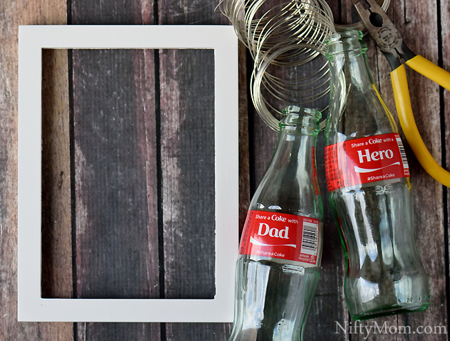 Coke Bottle Wall Vases Supplies Needed