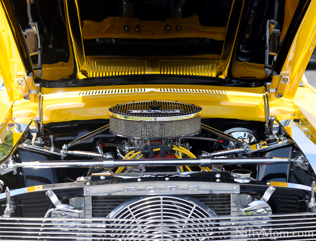 67 Ford Mustang Chromed Out Engine Compartment