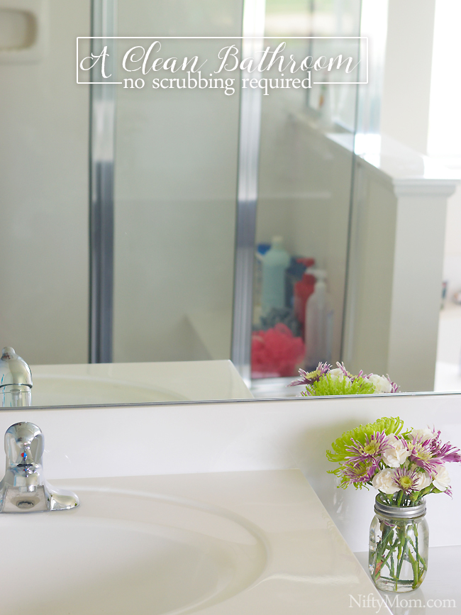 Keeping a clean bathroom (including the shower stains) with no scrubbing #ZepSocialstars