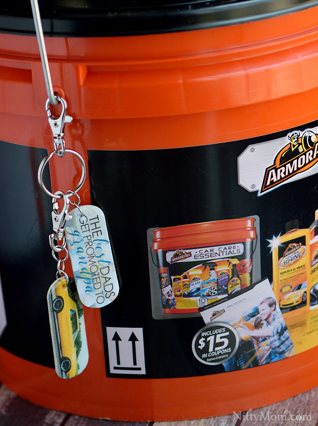 Father's Day Gift for Car Lovers - Armor All Gift Bucket & DIY Photo Keychains
