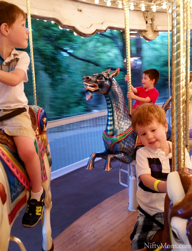 Riding the Carousel at Grant's Farm