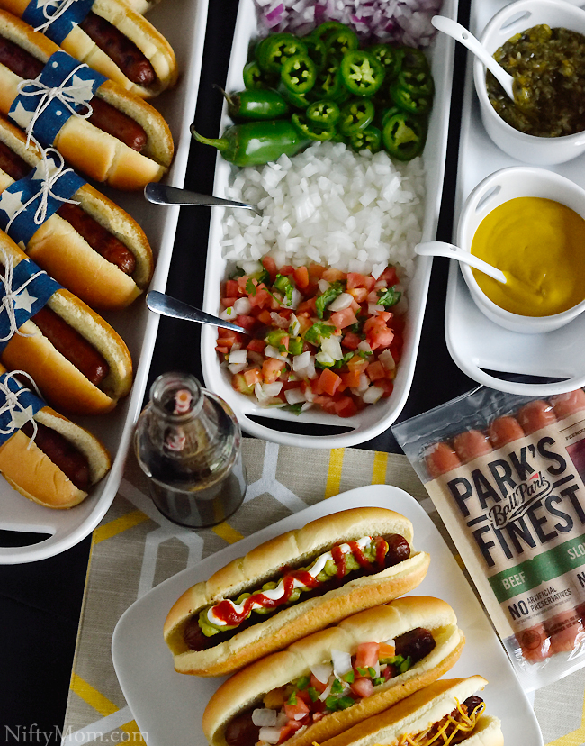 hot dog bar toppings